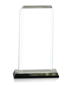 (image for) Clip Corner Impress Acrylic Award - Silver - Large