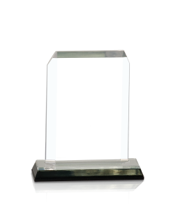 (image for) Clip Corner Impress Acrylic Award - Silver - Small