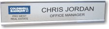 (image for) Coldwell Banker Silver Name Plate