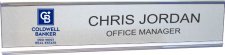 (image for) Coldwell Banker Pro West Silver Name Plate