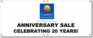 (image for) Comfort Inn & Suites 3\' x 10\' Banner Logo Center