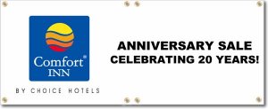 (image for) Comfort Inn 4\' x 12\' Banner Logo Left