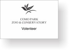 (image for) Como Park Volunteer White Badge