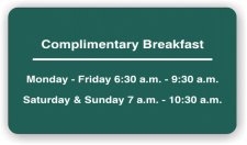 (image for) Hawthorn Complementary Breakfast Sign