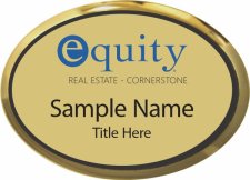 (image for) Equity Cornerstone Real Estate Oval Executive Gold Badge