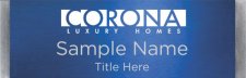 (image for) Corona Realty Small Silver Meridian Blue Badge