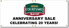 (image for) Courtyard 3' x 10' Banner Logo Center
