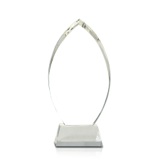 (image for) Crystal Oval on Clear Base - 10 1/4"