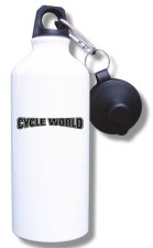 (image for) Cycle World Water Bottle - White