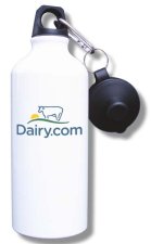 (image for) Dairy.com Water Bottle - White