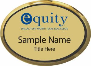 (image for) Equity Real Estate Oval Executive Gold Badge