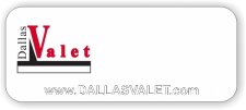 (image for) Dallas Valet Large White Logo Only Badge
