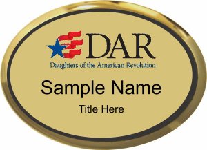 (image for) DAR Gold Oval Executive Badge