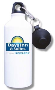 (image for) Days Inn & Suites with Wyndham Rewards Water Bottle - White