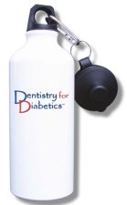 (image for) Dentistry for Diabetics Water Bottle - White