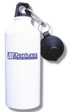 (image for) Dentures and Dental Services Water Bottle - White