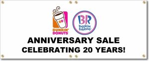 (image for) Dunkin\' Brands Banner Logo Center