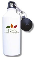 (image for) Eden Christian Academy Water Bottle - White