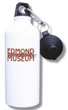 (image for) Edmond Historical Society Water Bottle - White