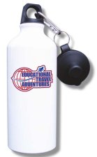 (image for) Educational Travel Adventures Water Bottle - White