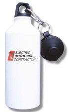 (image for) Electric Resource Contractors Water Bottle - White