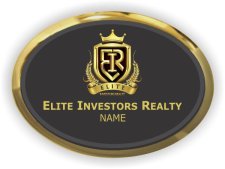 (image for) Elite Investors Realty Oval Executive Gold Other badge