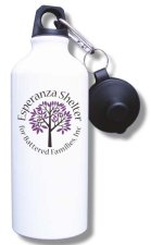 (image for) Esperanza Shelter for Battered Familes Water Bottle - White