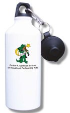 (image for) Esther F. Garrison School Water Bottle - White