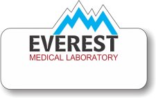 (image for) Everest Medical Laboratory Logo Only Shaped White Badge