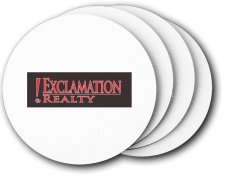 (image for) Exclamation Realty Coasters (5 Pack)