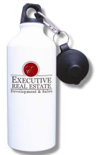 (image for) Executive Real Estate Water Bottle - White