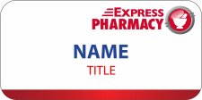 (image for) Express Pharmacy White Round Corners badge