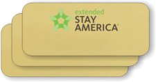 (image for) Extended Stay America pack of 25 Gold Logo Only Badges