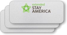 (image for) Extended Stay America Pack of 25 Silver Logo Only Badges