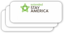 (image for) Extended Stay America Pack of 25 White Logo Only Badges