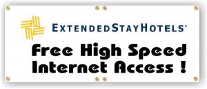 (image for) Extended Stay Hotels 28\" x 6\' Banner