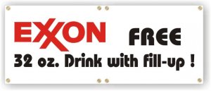 (image for) Exxon 4\' x 12\' Banner