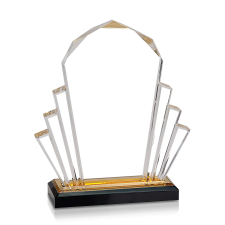 (image for) Gold Faceted Impress Acrylic Award - Large