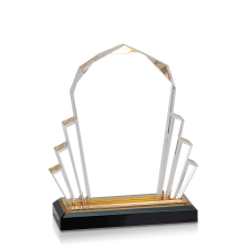 (image for) Gold Faceted Impress Acrylic Award - Medium