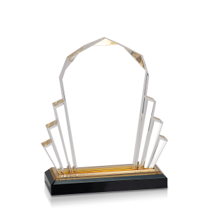 (image for) Gold Faceted Impress Acrylic Award - Medium