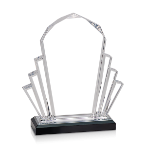 (image for) Silver Faceted Impress Acrylic Award - Large