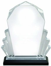 (image for) Silver Faceted Impress Acrylic Award - Large