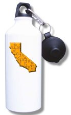 (image for) Faculty Inquiry Network Water Bottle - White