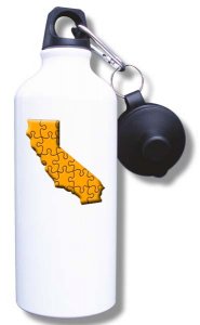 (image for) Faculty Inquiry Network Water Bottle - White