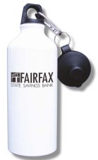 (image for) Fairfax State Savings Bank Water Bottle - White