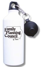 (image for) Family Planning Council of Iowa Water Bottle - White