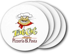 (image for) Fat Cat Pizzeria and Pasta Coasters (5 Pack)