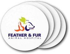 (image for) Feather & Fur Animal Hospital Coasters (5 Pack)
