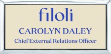 (image for) Filoli Silver Executive Cream Badge - Staff