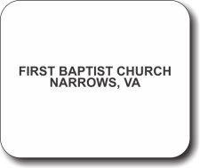 (image for) First Baptist Church of Narrows Mousepad